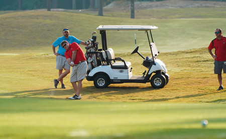 golfer making a shot