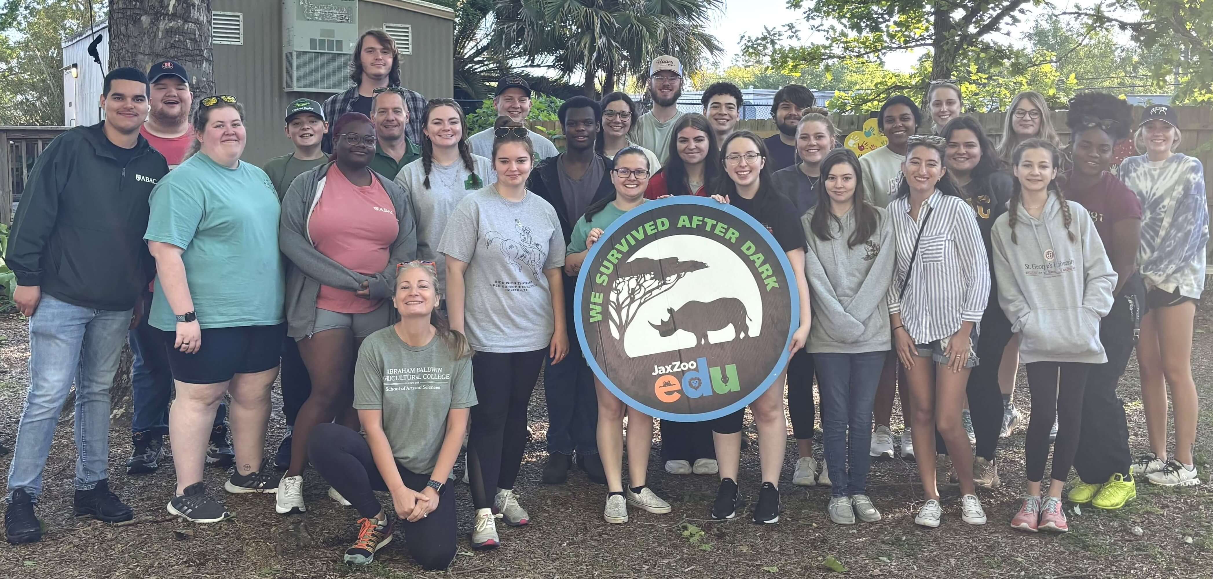 group photo of pre-vet club students
