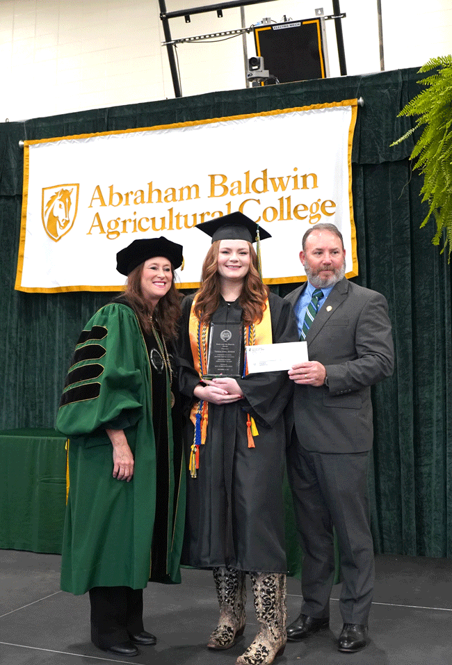 student winning award